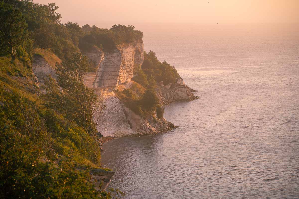 Stevns Klint im Sonnenaufgang